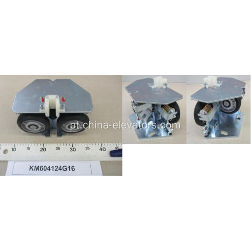 KM604124G16 Sapata guia de rolo de 100 mm para elevadores KONE